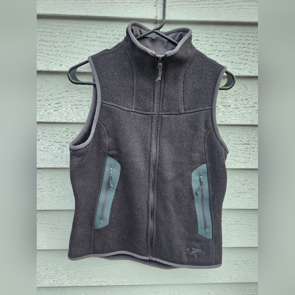 Arcteryx Polartec Women Fleece Outdoor Gorpcore Full Zip Vest Jacket Size M
